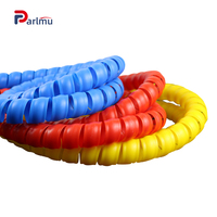 Protector de espiral personalizado de PP para cubierta de manguera hidráulica Cable impermeable con aislamiento Flexible Protector de árbol en espiral