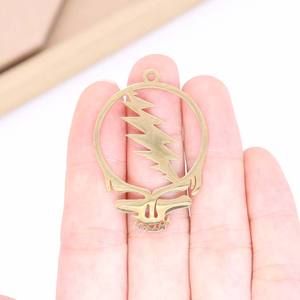 卸売流行のスティーリーシンボルステンレスリンクチェーン感謝の念を持ったデッドヘッド音楽祭ジュエリーネックレス - Product Image 3