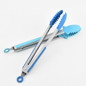 Vanjia — pinces à pain <span class=keywords><strong>en</strong></span> <span class=keywords><strong>Silicone</strong></span> pour Barbecue, <span class=keywords><strong>pince</strong></span> à aliments <span class=keywords><strong>en</strong></span> acier inoxydable, multi-usages, 12 pouces, pour <span class=keywords><strong>cuisine</strong></span> et Barbecue - Product Image 5
