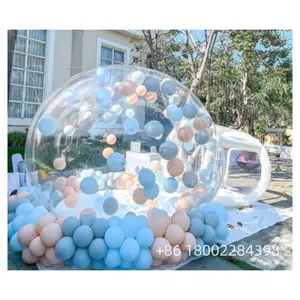Popular bubble bounce house room kids tebt tent inflatable balloon crystal Igloo dome bubble tent
