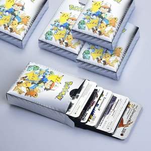 Cartes de <span class=keywords><strong>jeu</strong></span> Pokémon personnalisées avec un design Pikachu, feuille d'or, collection de jeux en anglais, cartes colorées avec un coffret de cartes - Product Image 3