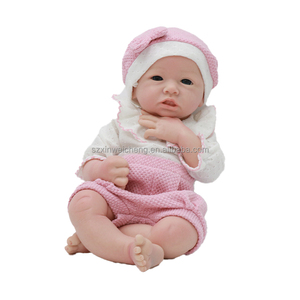 Poupée bébé réaliste en silicone souple de 40 cm, corps entier, <span class=keywords><strong>reborn</strong></span>, <span class=keywords><strong>miniature</strong></span>, modèle de mode, jouet - Product Image 6