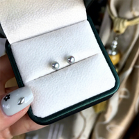 Pendientes Etite Classic de Perlas Redondas de Agua Salada Akoya Japonesas de Grado AAAAA de 3-4mm, 5-6mm, 7-8mm en Plata S925 para Mujer