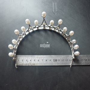 MSFAEM Venta caliente Novia Regalos Boda Conjuntos Joyería Nupcial Corona Pendientes Mujeres Collar - Product Image 5