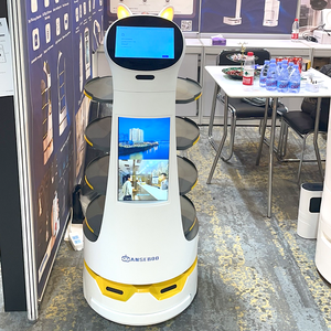 2023 <span class=keywords><strong>Robot</strong></span> de entrega de alimentos recién llegado inteligente <span class=keywords><strong>camarero</strong></span> <span class=keywords><strong>Robot</strong></span> <span class=keywords><strong>gato</strong></span> pantalla grande con batería reemplazable <span class=keywords><strong>Robot</strong></span> coche de entrega - Product Image 2