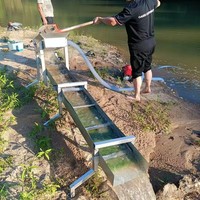 Machine à pêcher l'or simple et portable pour rivières peu profondes