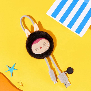 POPMART Official Store Labubu <span class=keywords><strong>Drunk</strong></span> in <span class=keywords><strong>Love</strong></span> at the Seaside Series Blind Box Cable de datos para iPhone Type-C Periféricos Regalo - Product Image 5