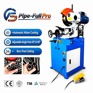 Machine de découpe de tubes semi-automatique à grande vitesse avec scie circulaire HSS, coupe d'angle réglable pour usine de meubles - Product Image 1