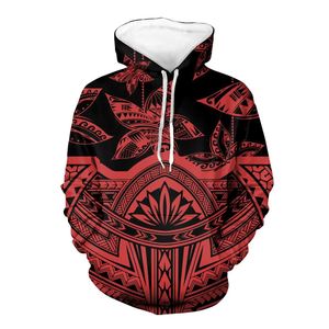 เสื้อสเวตเตอร์แบบมีฮู้ดสำหรับผู้ชาย,เสื้อสเวตเชิ้ตแบบสวมศีรษะลายคลื่นชนเผ่าซามัวโพลีนีเซียขนาดใหญ่พิเศษมีกระเป๋าด้านหน้า - Product Image 4