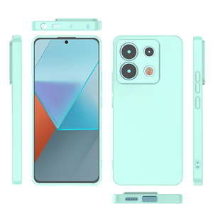 2024 diseño personalizado para <span class=keywords><strong>Xiaomi</strong></span> Redmi Note 13 Pro 5G funda brillante lente protectora suave sensación de piel silicona TPU funda de teléfono - Product Image 5