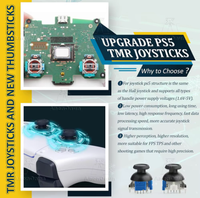 Joystick électromagnétique TMR pour manette PS5 – Kit de remplacement amélioré anti-drift pour capteur analogique 3D de manette de jeu