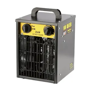 Aquecedor elétrico industrial resistente 2000w, para grandes salas, garagem, área interna