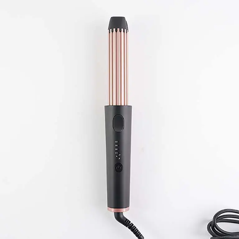 Portable Hair Straightener And Curling Ion 2 In 1 Styler 4-Position Temperature Adjustable Rotary Curling Iron