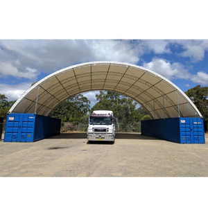 Abri de conteneur robuste de haute qualité avec couverture en PVC pour entrepôt de machines et auvent de stockage - Product Image 1