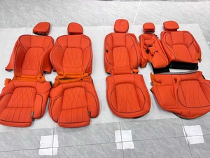 Passende Auto-Zubehör Sitzbezüge Komplettset Mittel Perforiertes Echtleder Spezifisch für Porsche Cayenne Macan Panamera - Product Image 1