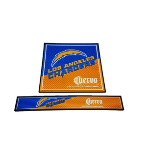 Bière whisky Logo personnalisé Accessoires de barre en caoutchouc écologique Conceptions personnalisées en caoutchouc PVC Tapis de barre Tapis de déversement de bar - Product Image 6