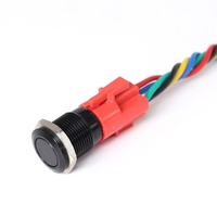 Interruptor de Botón Pulsador Momentáneo de 12 mm, 3 V |   Mini Interruptor de Botón Metálico a Prueba de Agua IP67 para Equipos de Control Industrial de Precisión