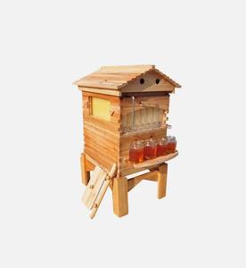 7X Plástico Automático auto-Run-mel Colméia Com Abelha Super Box Brrod Casa + Suporte Suporte de Perna Não montado - Product Image 5