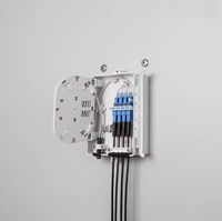 Boîtier terminal fibre optique 4 cœurs FTTH pour distribution de câbles structurés réseau SOHO