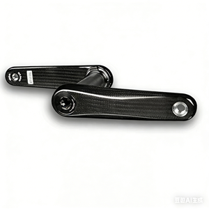 Ensemble pédalier et plateau de pédalier de course sur route <span class=keywords><strong>APEX</strong></span> - Bras de pédalier haute résistance pour cyclistes professionnels - Pédalier en fibre de carbone - Product Image 1