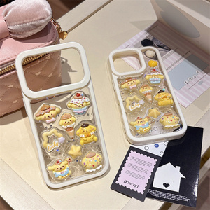 Funda para Teléfono Móvil con Diseño de Pompompurin de Dibujos Animados, para iPhone 17 Air 16 15 Pro Max, Linda, de Resina, con Estrellas, Transparente - Product Image 5