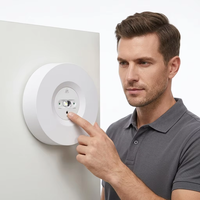 Projecteur mural d'urgence non permanent avec boîtier PC et lentille, batterie de secours rechargeable, downlight LED d'urgence CE