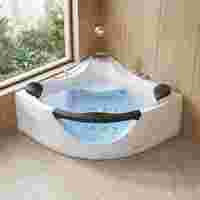 Jacuzzi Redondo de Hidromasaje para 4 Personas, Moderno, de ABS, para Exteriores, Uso en Villas