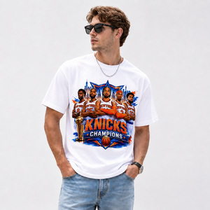 <span class=keywords><strong>Camiseta</strong></span> con diseño de campeones de <span class=keywords><strong>baloncesto</strong></span> de los <span class=keywords><strong>New</strong></span> <span class=keywords><strong>York</strong></span> <span class=keywords><strong>Knicks</strong></span>, <span class=keywords><strong>camiseta</strong></span> informal de algodón para hombre y mujer - Product Image 3