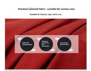 220 जीएसएम सादे रंगीन टिकाऊ हथकरघा सूती कपड़े की नकल लिनन बांस के कपड़े 100% कपास के कपड़े धोने वाले कपड़े - Product Image 3