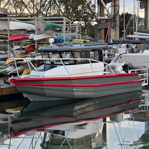 Yacht sportif de luxe de 7,5 m en aluminium soudé, personnalisé pour la pêche et les loisirs, avec moteur hors-bord, à <span class=keywords><strong>vendre</strong></span> - Product Image 2