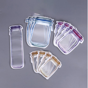 24-Pack Custom Ziplock Reusable Silicone Baby Pouch Food Grade PVC Zipper Bag Set for Pet Food Minimum Order 100pcs - Product Image 1