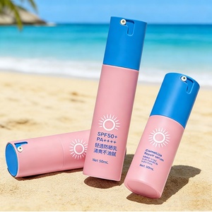 Luxury Premium Refillable Round Plastic 1oz 30ml Airless Serum <b>Pump</b> <b>Bottle</b> for Skincare - Product Image 5