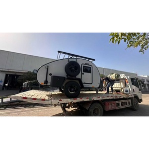 <span class=keywords><strong>Caravane</strong></span> Teardrop <span class=keywords><strong>Basecamp</strong></span> pour l'extérieur, prête à être expédiée - Cuisine à ouverture arrière, compacte, pour voyages tout-terrain - Product Image 5
