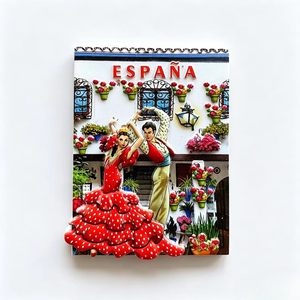 Imán de Resina Personalizado con Bailarina de Flamenco y Toro, Relieve 3D, Paella, <span class=keywords><strong>Sagrada</strong></span> <span class=keywords><strong>Familia</strong></span>, Recuerdos de Viaje - Product Image 6