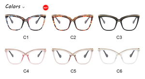 HISTORIA <span class=keywords><strong>2023</strong></span> nueva moda "<span class=keywords><strong>X</strong></span>" Ojo de gato gafas ópticas MARCO DE Metal Anti luz azul bloqueo gafas mujeres Retro gafas de ordenador - Product Image 6