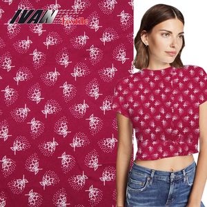 Tissu <span class=keywords><strong>jersey</strong></span> à imprimé Floral pour robe, coton simple et durable, vintage, motif Floral, personnalisé, - Product Image 2