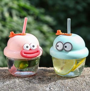 Promoción: Linda Taza de Viaje de Vidrio con Diseño de Caricatura, Mini Taza con Pajita, Idea de Regalo para Viajeros - Product Image 2