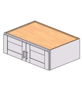 Mobile da Cucina Bianco Stile Shaker Sunique Sydney 36x12x24 Pollici, Pannello MDF, Unità di Stoccaggio in Stile Moderno - Product Image 1