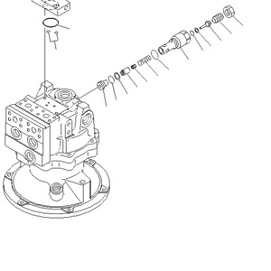 Moteur oscillant PC200 PC200-7 PC210 PC220 PC220-7 PC230 PC230NHD Pièces de rechange pour dispositif rotatif d'excavatrice 706-7G-01040 pour Komatsu - Product Image 2