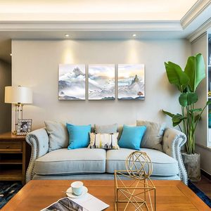 <span class=keywords><strong>Peinture</strong></span> abstraite de paysage de montagne, impression sur toile, décoration murale pour salon, salle de bain, chambre à coucher, <span class=keywords><strong>cuisine</strong></span> - Product Image 3