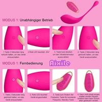 Kabelloses Ferngesteuertes Vibrations-Ei 12 Vibrationsmodi Tragbarer Vibrator für Paare und Persönliche Sexspielzeuge G-Punkt-Vibratoren