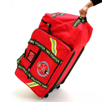 Sac de sport pliable pour pompiers en polyester avec bandoulière, poche pour casque, équipement de sauvetage pour pompiers, rangement pour équipement de secours, trousse de secours incendie