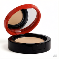Boîtier de Poudre Libre en ABS Écologique à Base de Matériaux Recyclés, Embossage pour Fond de Teint Crème, Emballage d'Outil Cosmétique de Maquillage