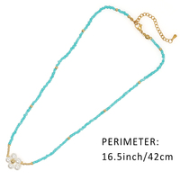 Go2boho Nouveau Collier Bohème en Perles Graine Cœur et Coquillage Chaînes Miyuki Style Religieux Bijoux de Mode Estivale pour Femmes et Cadeaux