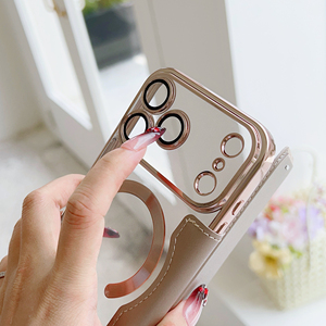 Étui de téléphone de charge sans fil en cuir PU à rabat de Style professionnel pour iPhone Air 17 Pro Max couverture de fentes pour cartes de portefeuille magnétique puissant - Product Image 2