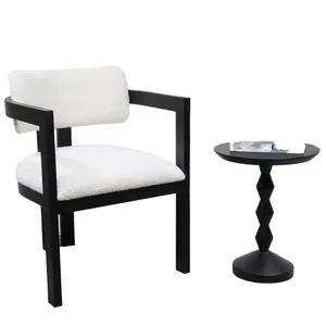 现代设计的Pax口音餐椅，用于家庭和酒店织物躺椅，用于客厅餐厅，带邮件包装