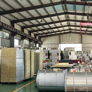 Rock Wool <b>Sandwich</b> <b>Panels</b> 2000mm Galvanized Steel Fire Resistant Warehouse Industrial Use - Product Image 1
