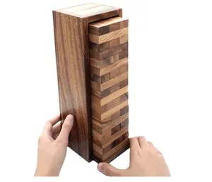 Blocks Adult Drinking Game - 54 Wood With Hilarious Drinking Commands And Games On 40 Of Them | Perfect Pregame Party Starter