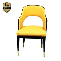 Meubles de Casino En Microfibre En Cuir Haut Dossier VIP Baccarat Chaise de Table
