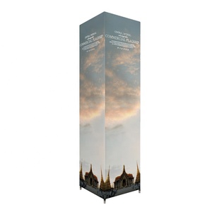 Quảng cáo di động Pop Up căng thẳng vải hộp Đèn Backdrop đứng triển lãm thương mại tháp hiển thị với <span class=keywords><strong>Backlit</strong></span> - Product Image 3